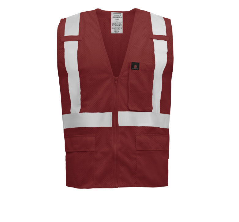 IRW1284FRZRD | Red FR Vest