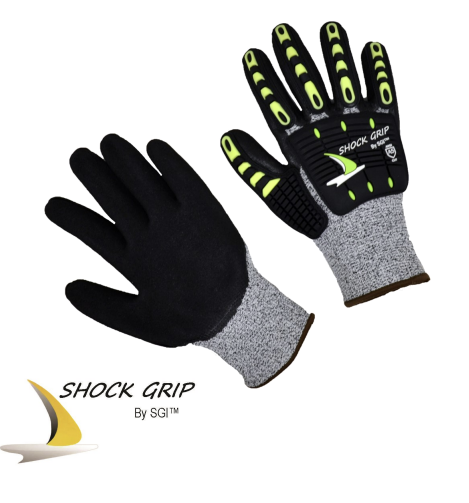 SEAGBN5 | Impact glove Cut 5 with TPR back & nitrile palm